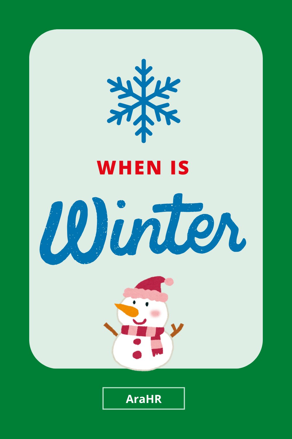 How Many Days Until Winter?